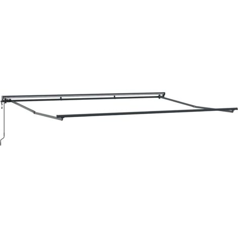 Estructura de toldo retráctil eléctrico Antracita 4 x 3,5 m