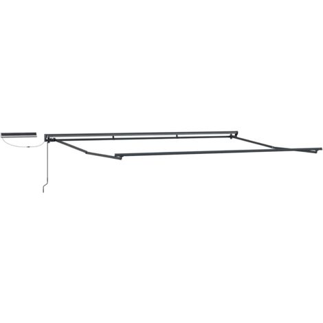 Estructura de toldo retráctil eléctrico Antracita 5 x 3,5 m
