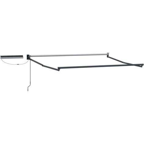 Estructura de toldo retráctil eléctrico Gris antracita 3 x 2 m
