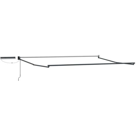 Estructura de toldo retráctil eléctrico Gris antracita 4 x 2 m