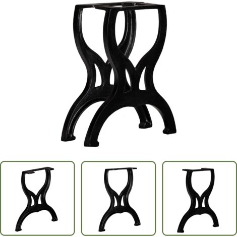 Estructura en X - Patas de banco estructura en X 2 uds hierro fundido