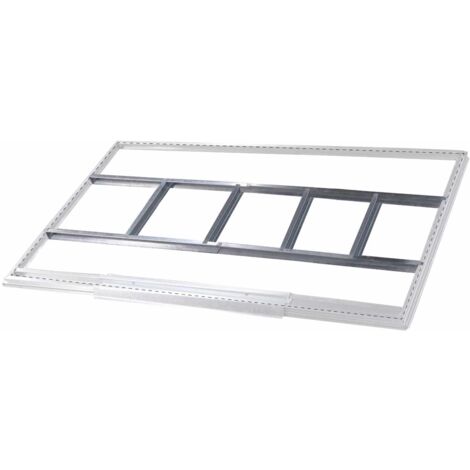 Armario de Exterior VENTE UNIQUE Acero Galvanizado Reivax (Gris - Metal -  125x80x131 cm)