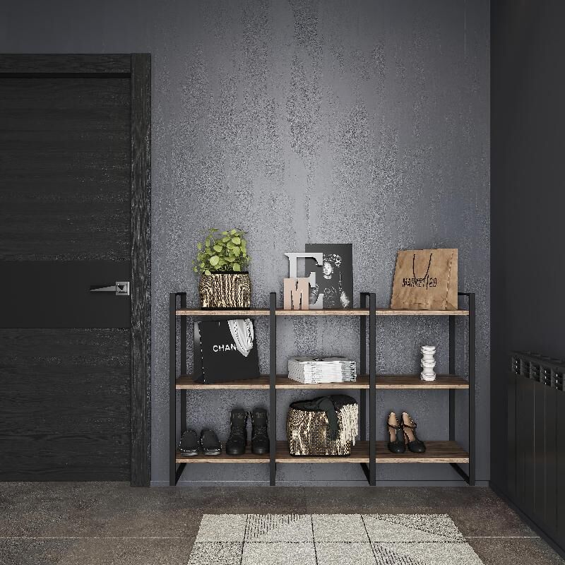 

Estructura para estantería Lader, Altura 830 mm, Acero, Pintado negro