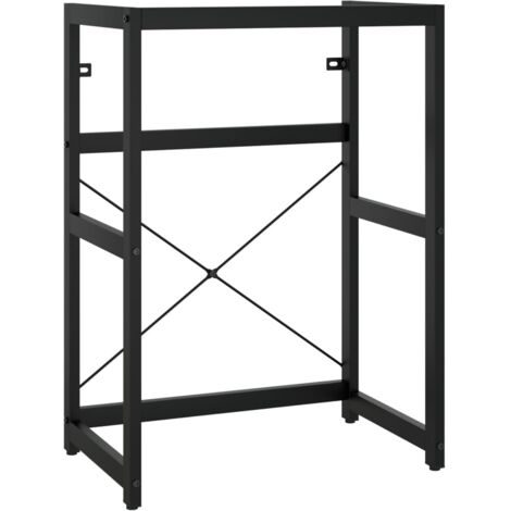 Estructura para lavabo de baño 59 x 38 x 83 cm hierro negro 020006764