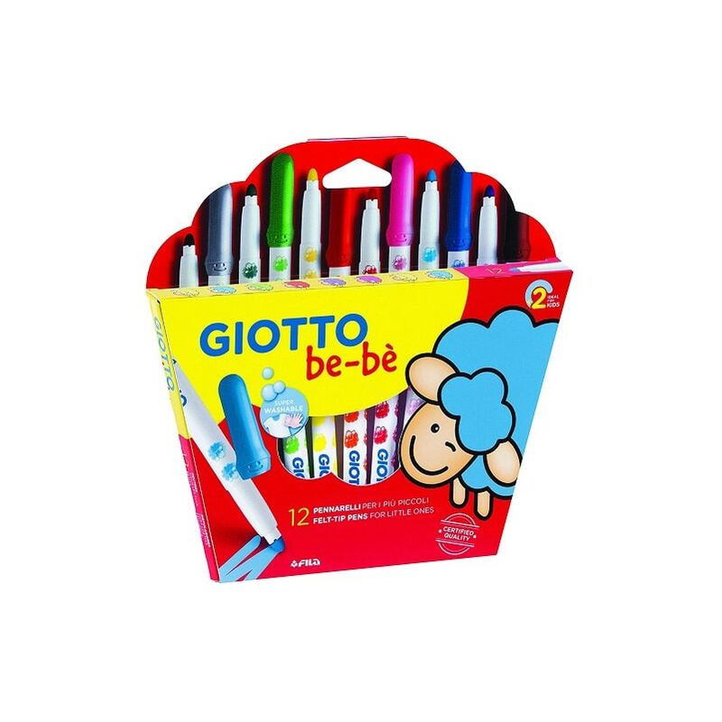 

Estuche 12 rotuladores super lavables be-be Multicolor - Giotto