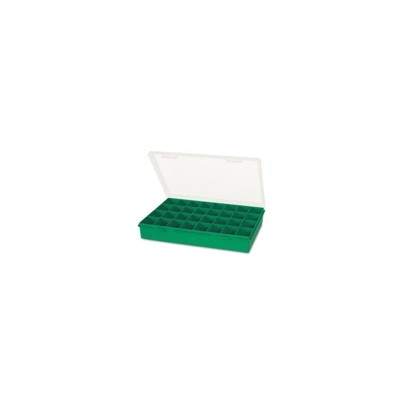 

Estuche Clasificador 330X247X54Mm Separadores Fijos 32Cajones Polipropileno Verde Nº13 Tayg