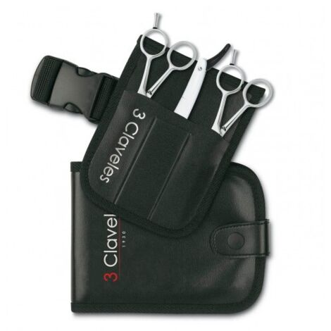 ESTUCHE 2 TIJERAS SKOOL 5,5" Y NAVAJA 3C - 3 CLAVELES