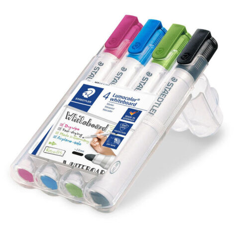Estuche 4 Pzas Lumocolor Whiteboard Marker 351, Surt. Staedt