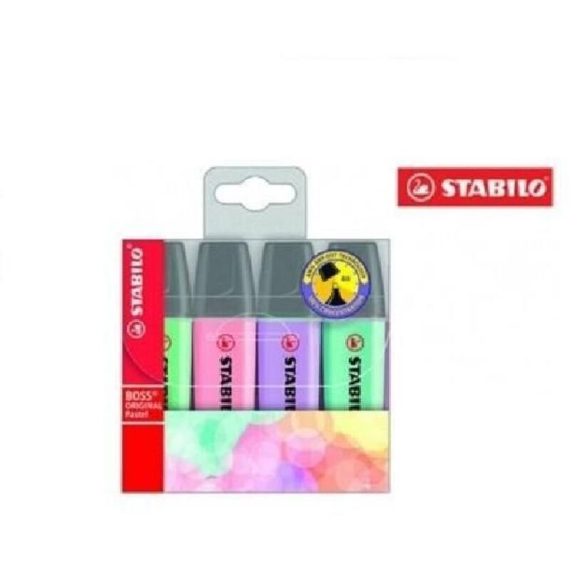 

Estuche 4 Rotuladores Boss Pastel Multicolor - Stabilo