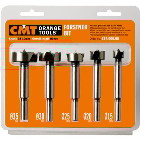 ESTUCHE 5 BROCAS TIPO FORSTNER S=8/10 L=90 KSS DX 537.000.05