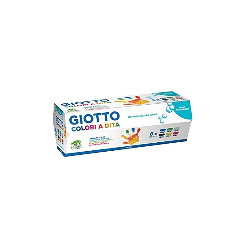 

Estuche 6 botes pintura a dedos 100 ml Multicolor - Giotto