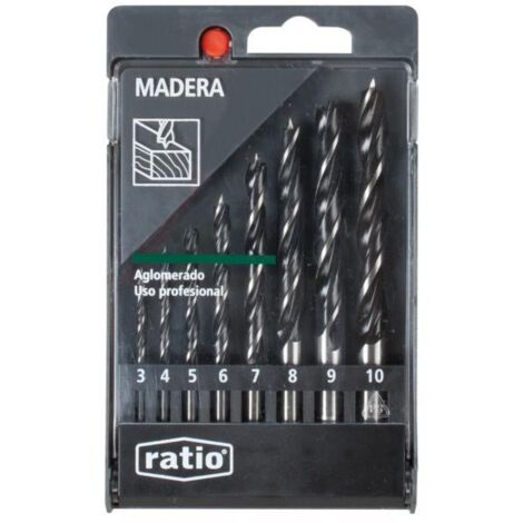 Estuche 8 brocas madera - talla