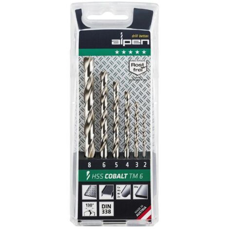 Estuche Brocas Alpen Cobalto  6 Piezas