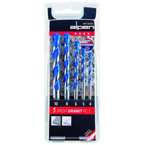 Estuche Brocas Alpen Granito  5 Piezas