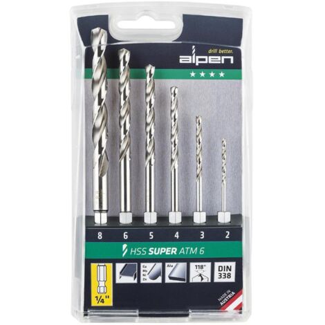 Estuche Brocas Alpen Hexagonal Hss    6 Piezas