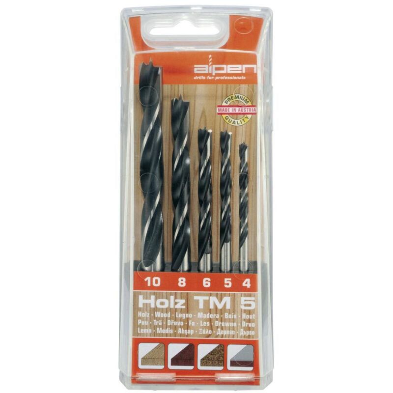 

Estuche brocas madera 5 piezas - Alpen