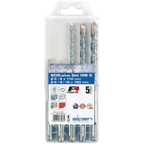 Estuche Brocas Alpen Sds Plus 5 Piezas