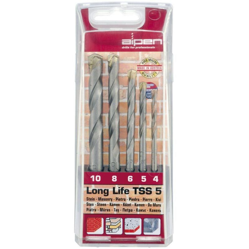 

Estuche brocas widia long life 5 piezas - Alpen