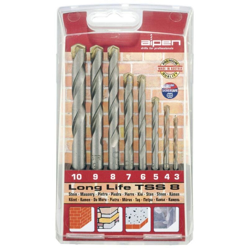 

Estuche brocas widia long life 8 piezas - Alpen
