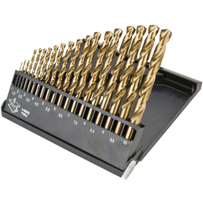 

Estuche Brocas Titanio 19 Brocas 1-10Mm