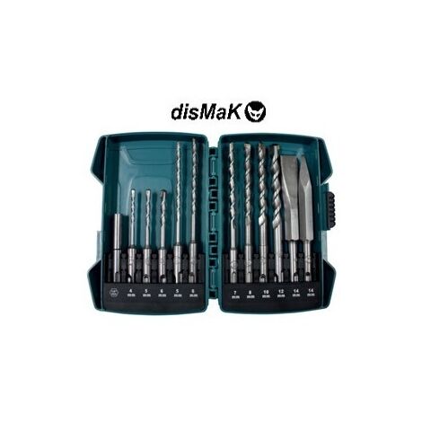 ESTUCHE BROCAS Y CINCELES SDS PLUS 12 PZAS. PTB 12