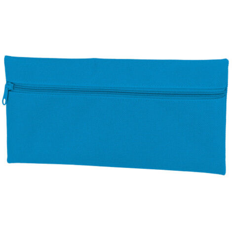Estuche con cremallera frontal FLOWER  Azul tropical