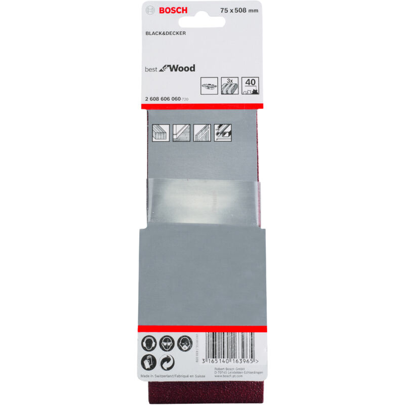 

2608606060 Banda Best Wood: 75x508mm G40x 3 - Bosch