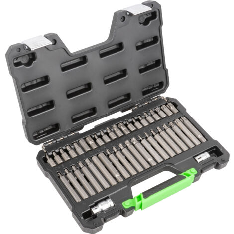 ESTUCHE DE 42 PIEZAS PARA TORNILLOS DE 12 Y 6 CANTOS - INVIOLABLE  JBM50985