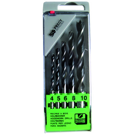 Estuche de 5 brocas para madera