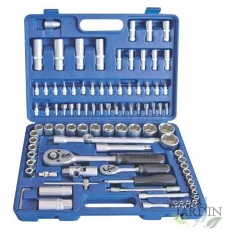Estuche de bits y vasos 95 piezas, estuche grande de bits y vasos, herramientas para bricolaje