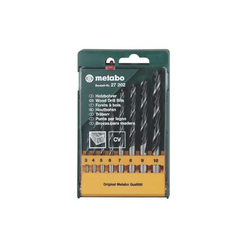 

Metabo 627202000 627202000-Estuche 8 Brocas Para Madera Helicoidales 3/4 5/6 7/8 9/10 Mm