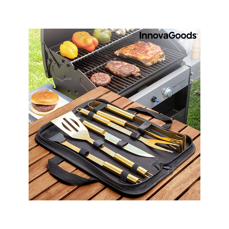 

Estuche de Lujo con Utensilios para Barbacoas BBQase InnovaGoods (6 Piezas)