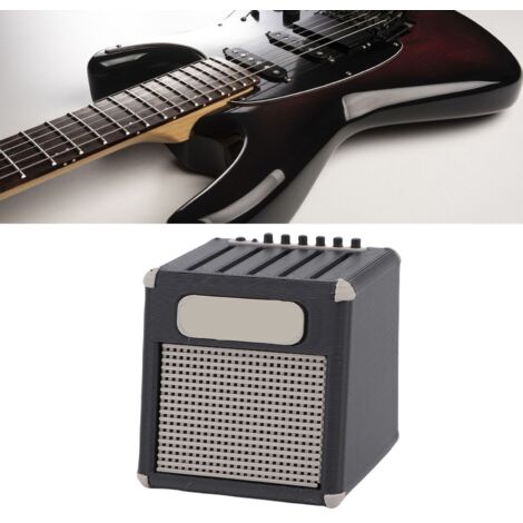 Estuche de presentación para púas de amplificador de guitarra, PLA negro, 5 púas, caja organizadora para músicos