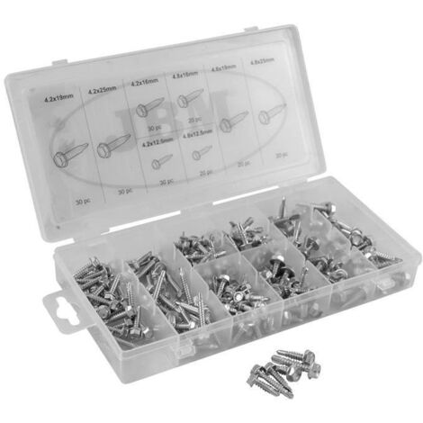 Estuche de tornillos autoroscantes (200PCS) JBM