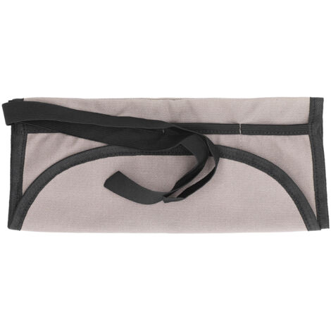 Estuche enrollable multifuncional para herramientas: funda de lona con correa elástica para cinceles y gubias.