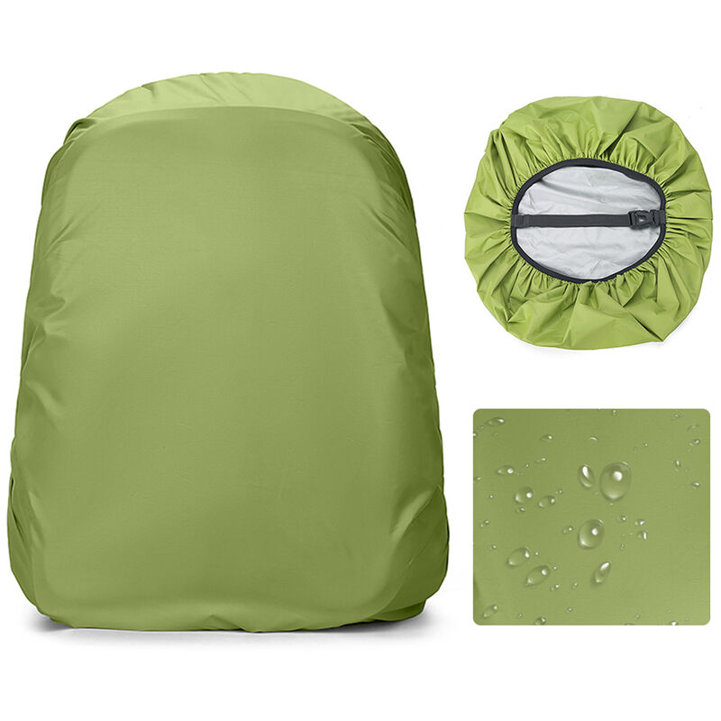 

Asupermall - Funda para mochila Mujer Hombre Bolsa impermeable Funda impermeable para ciclismo Camping Senderismo Montanismo Correr Pesca,Verde