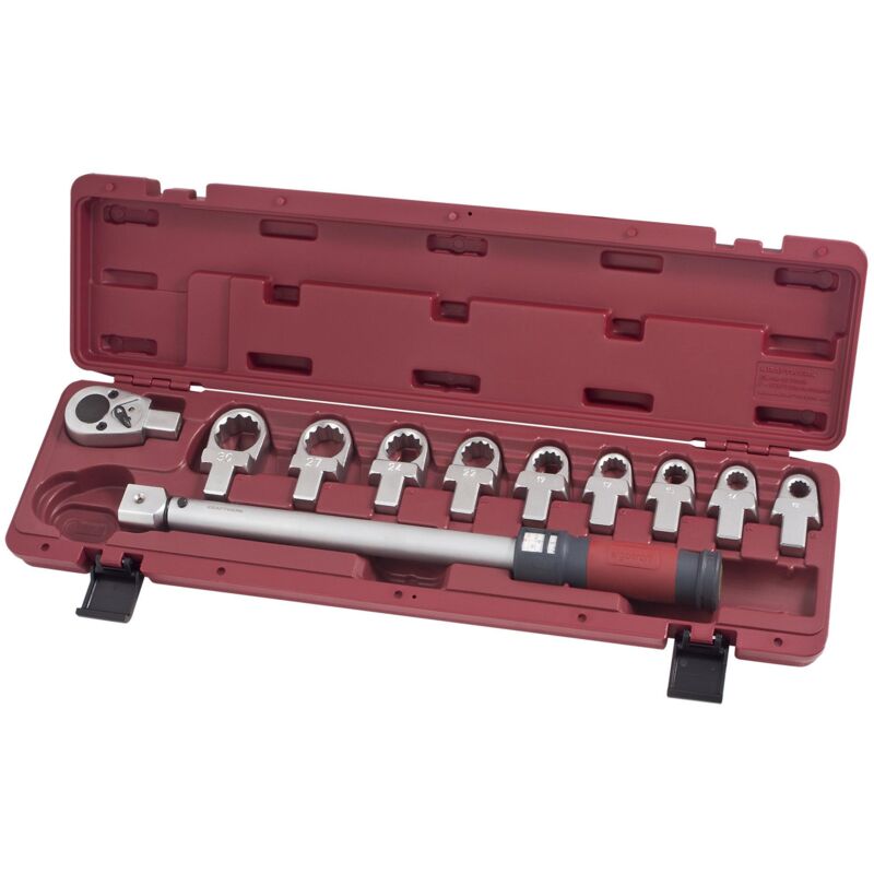 Juego llave dinamométrica polig. 1/2'40-200 Nm