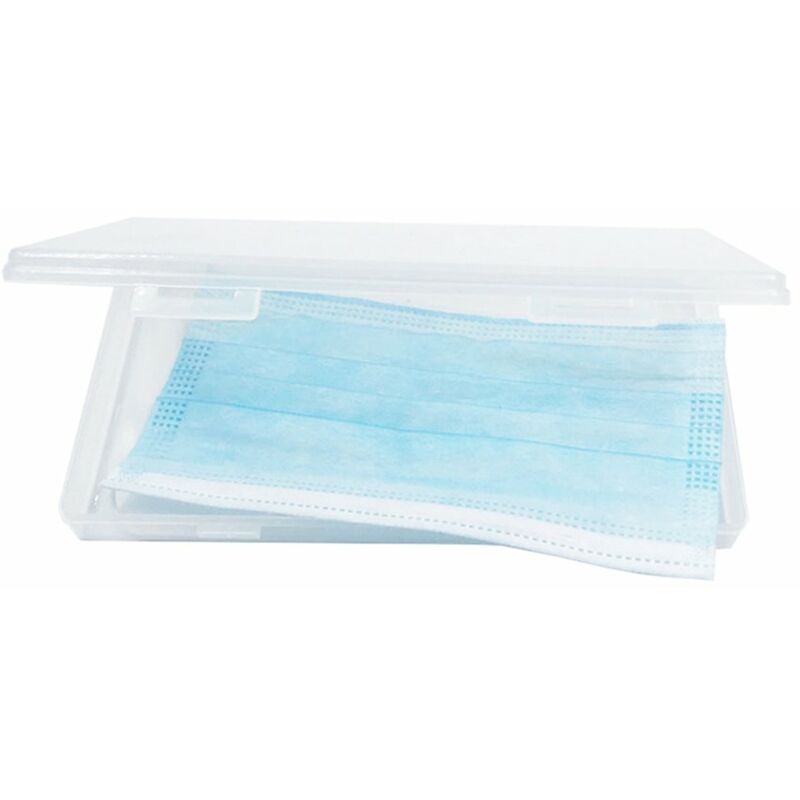 

Estuche para almacenamiento de mascaras, Estuche para mascara con tapa abatible a prueba de polvo