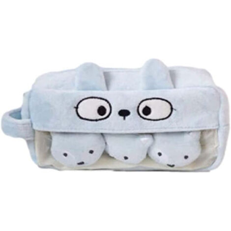 Estuche para lápices con accesorios de peluche para niños (pequeño zorro)