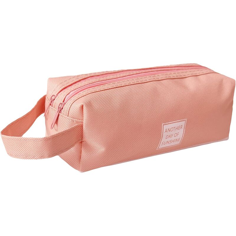 

Sun Flowerde - Estuche para lápices Estuche para lápices de gran capacidad 2 compartimentos Estuche para bolígrafos Organizador de escritorio