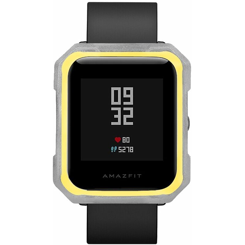 

Estuche protector para reloj Pulsera protectora de TPU suave Compatible con reloj inteligente Amazfit Bip Bit Youth, gris