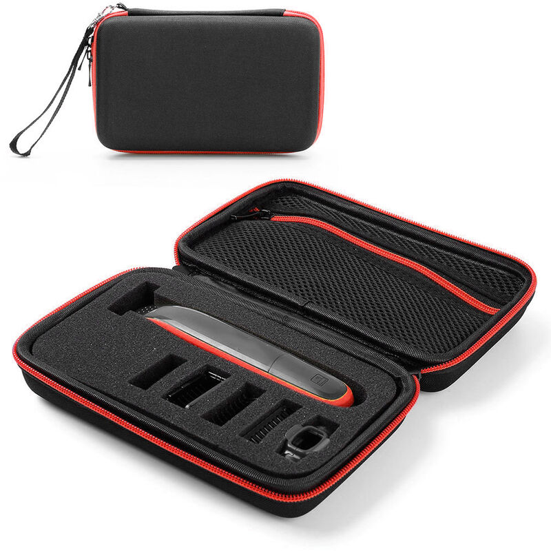 

Estuche rigido para Philips Norelco OneBlade QP2520 / 90/70 Estuche de viaje Funda protectora Bolsa de almacenamiento,rojo