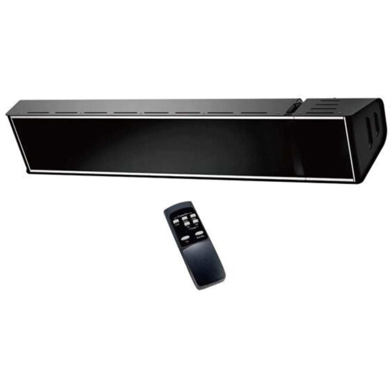 

Calefactor infrarrojo cristal negro cm 13,9x11x74,2 A2000VN - Negro - Sined