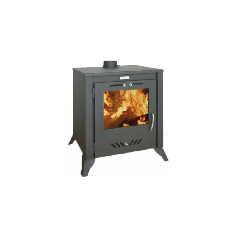 

Estufa de leña, 15 kw de potencia de calentamiento, estufa de combustible sólido, modelo 'Kupro Largo'