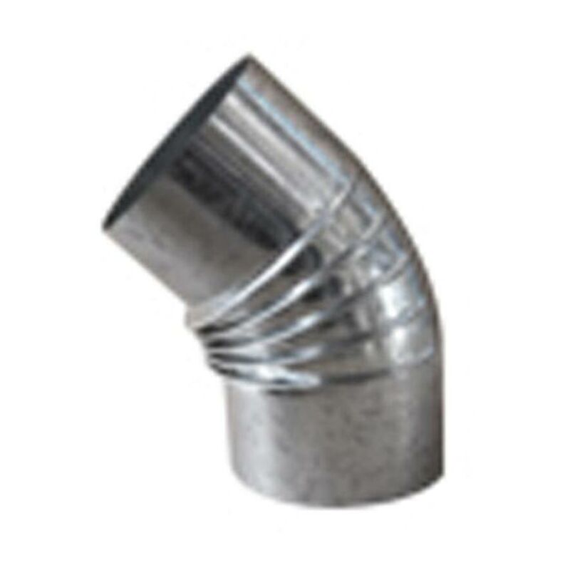 

MIBRICOTIENDA estufa codo galvanizado rizado 45º de 200 cgs20045