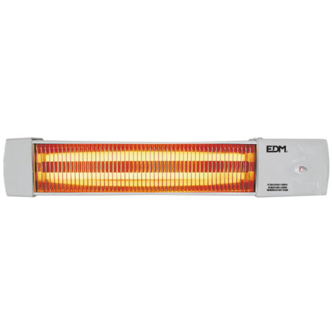 Estufa de baño de cuarzo - modelo marfil - 600-1200w - orientable - edm