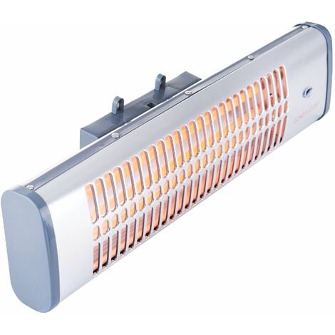 ARDES AR437B Estufa de pared de cuarzo QUARTZ, estufa de pared de cuarzo  para interior/exterior, calefactor de pared de bajo consumo, calefactor de  pared de 2 potencias 600W/1200W : : Hogar y