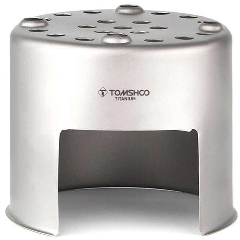 

Estufa de camping de madera de titanio ultraligera