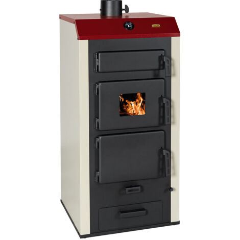 Estufa de combustible sólido con caldera - 28.9 kw - Prity NS26