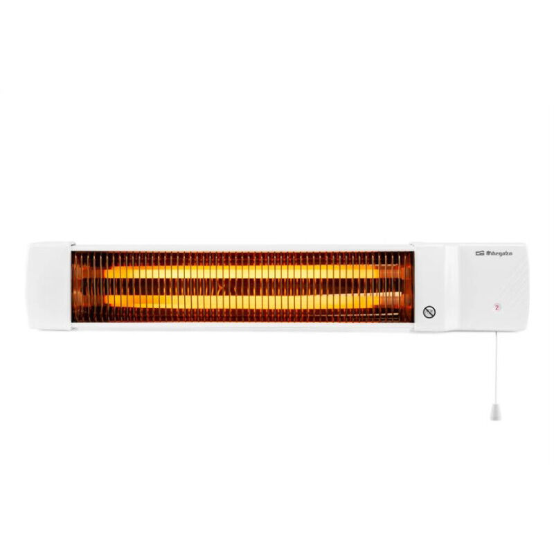 

Suinga - Estufa de cuarzo para baño Orbegozo. 2 potencias: 600 y 1200 W. 2 barras de cuarzo. Pantalla orientable. Interruptor de tirador.